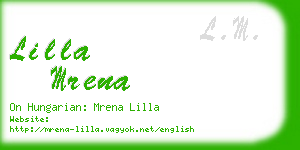 lilla mrena business card